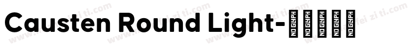 Causten Round Light字体转换